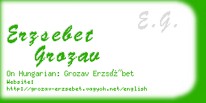 erzsebet grozav business card